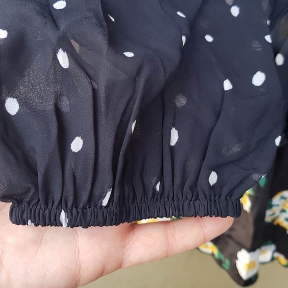 Foxiedox Anemone Smocked Mixed Print Mini Dress - Picture 14 of 15